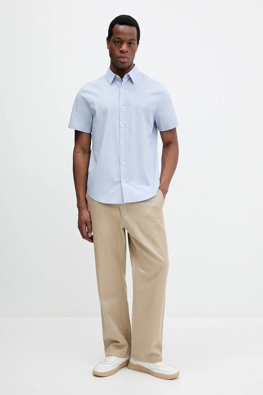 Calvin Klein camasa LV04LB125G albastru SS25