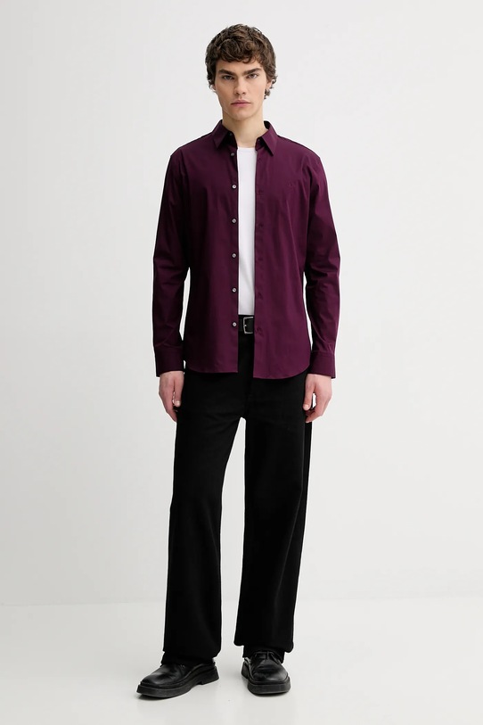 Calvin Klein koszula LV04LB145G fioletowy AW25