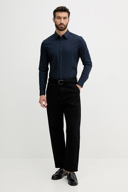 Calvin Klein cămașă LV04LB145G bleumarin AW25