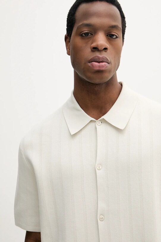 Košeľa Calvin Klein béžová LV04LB318G