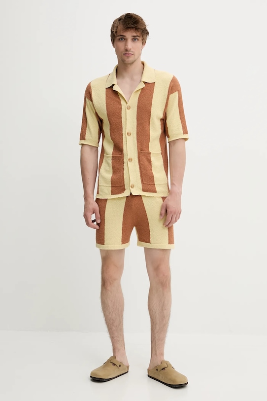 Сорочка Nanushka JEFF NM25SSTP10711 жовтий SS25