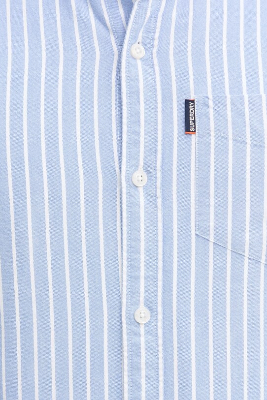Bavlněná košile Superdry M4010944A.D9J modrá