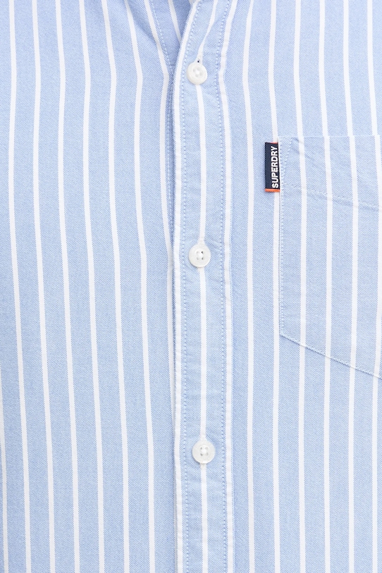 Bavlněná košile Superdry M4010944A.D9J modrá
