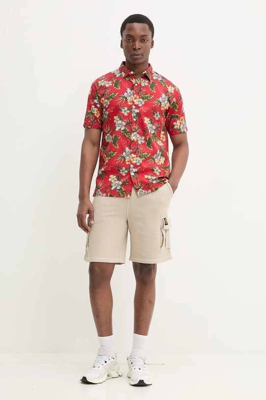 Košile Superdry M4010947A.VOD červená SS25