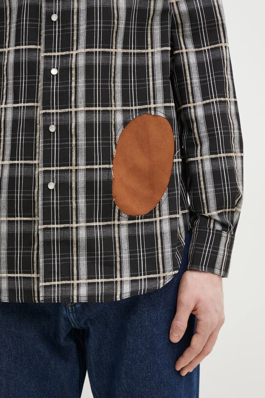 Andersson Bell camicia Noah Patch Check atb1238m nero