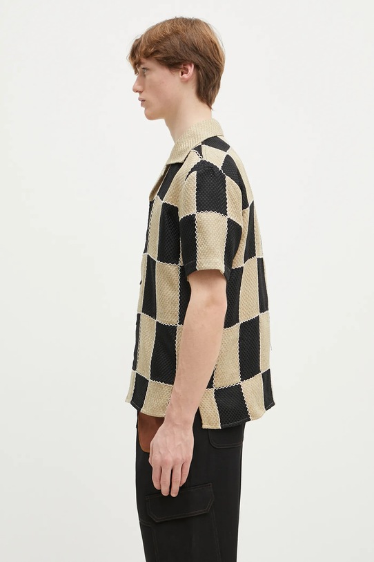 Košulja Andersson Bell Patchwork Open Collar atb1233m bež SS25