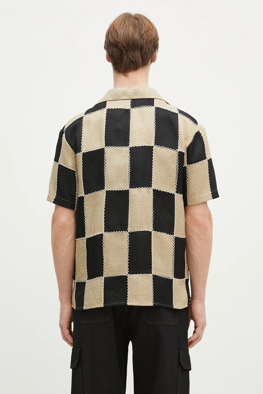 Odzież Andersson Bell koszula Patchwork Open Collar atb1233m beżowy