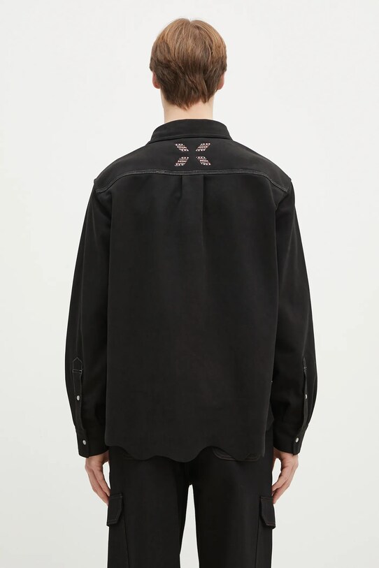 Îmbrăcăminte Andersson Bell cămașă Lemmans Faux-Suede atb1236m negru
