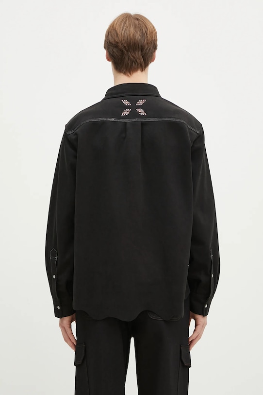 Abbigliamento Andersson Bell camicia Lemmans Faux-Suede atb1236m nero