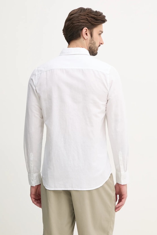 Oblečenie Ľanová košeľa Calvin Klein Jeans J30J327295 biela