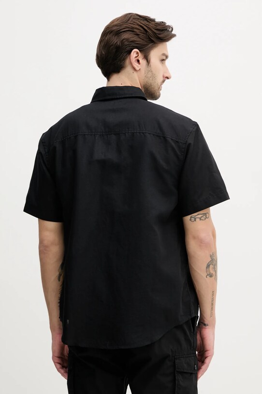 Одяг Сорочка з льону Calvin Klein Jeans J30J327296 чорний