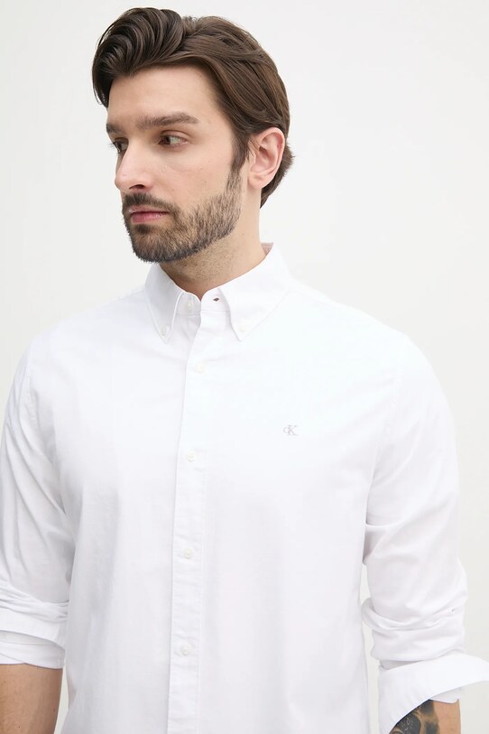 Košulja Calvin Klein Jeans bijela LV040EM125
