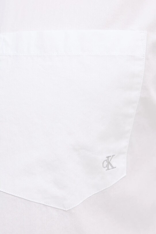 Calvin Klein Jeans cămașă din bumbac LV040QM160 alb