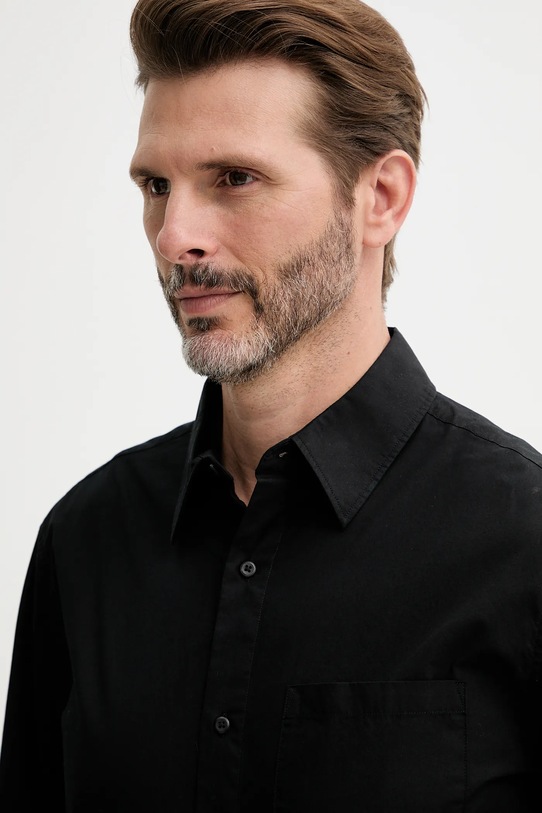 Pamučna košulja Calvin Klein Jeans crna LV040QM160