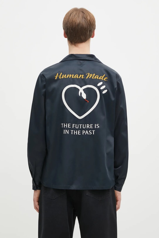 Human Made cămașă BOWLING SHIRT altele negru HM29SH014