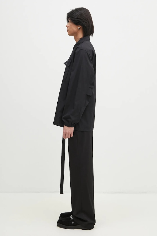 Helmut Lang koszula Uniform Shirt.Light O09HM507 czarny SS25