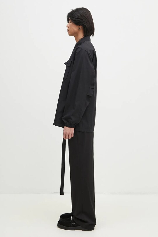 Košile Helmut Lang Uniform Shirt.Light O09HM507 černá SS25