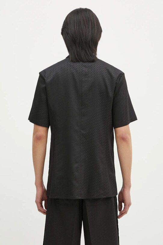 Odzież Helmut Lang koszula z domieszką wełny Modest Ss Sh.Tonal J O10HM506 czarny