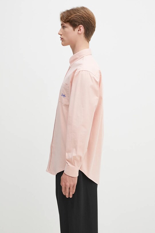Хлопковая рубашка Drôle de Monsieur La Chemise Lavee Drule G.SH195.CO178.LPI розовый SS25
