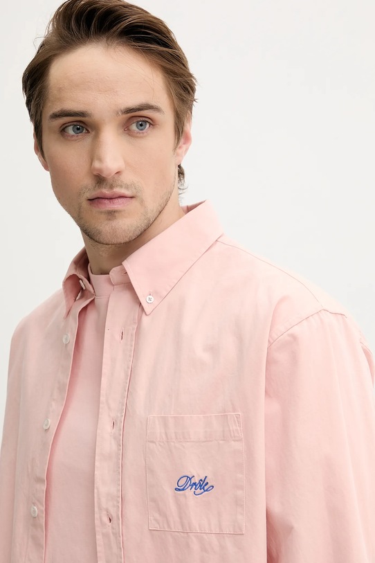 Drôle de Monsieur cămașă din bumbac La Chemise Lavee Drule roz G.SH195.CO178.LPI