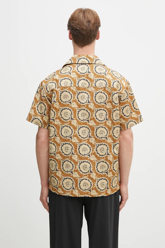 Oblečenie Bavlnená košeľa Drôle de Monsieur La Chemise Paisley G.SH203.CO189.MS hnedá