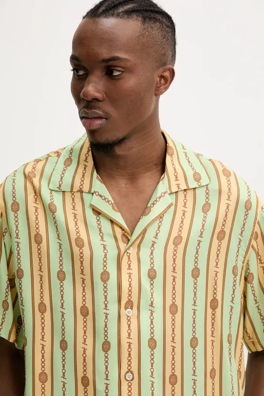 Drôle de Monsieur koszula La Chemise Bijoux G.SH204.VI016.LGN zielony