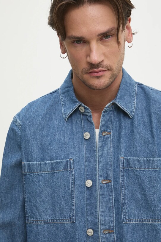 Τζιν πουκάμισο Hollister Co. μπλε KI325.5023.278