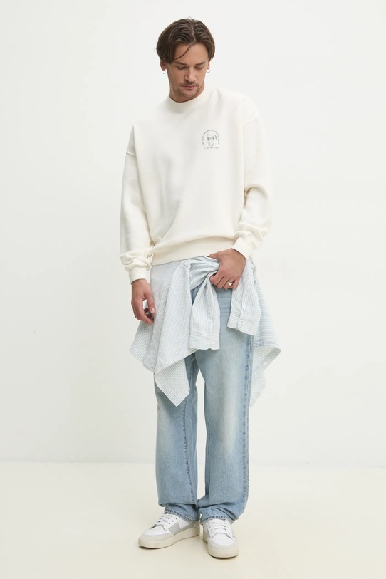 Πουκάμισο από λινό Hollister Co. KI325.5072.214 μπλε SS25