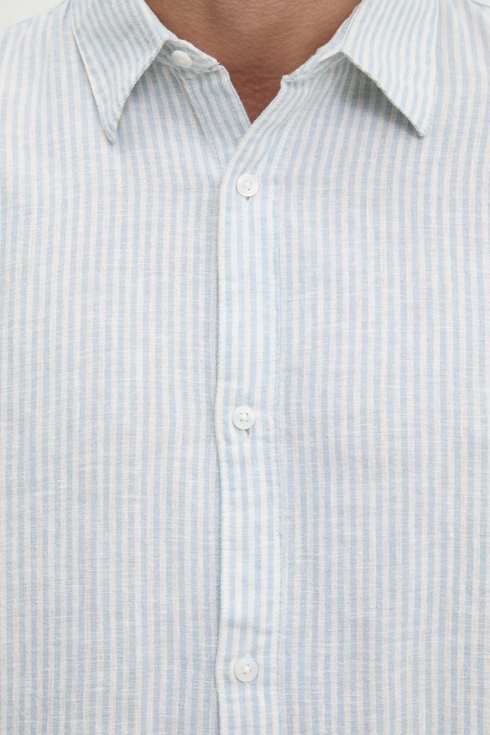 Πουκάμισο από λινό Hollister Co. KI325.5072.214 μπλε