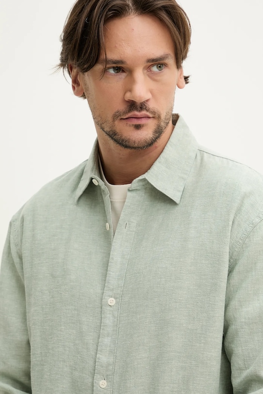 Hollister Co. camasa de in lung verde KI325.5079.300