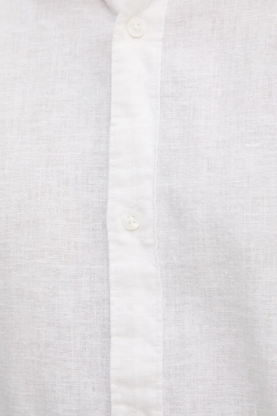Πουκάμισο από λινό Hollister Co. KI325.5084.100 λευκό