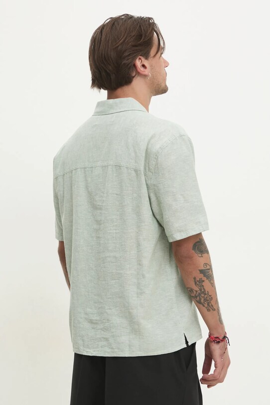 Odjeća Lanena košulja Hollister Co. KI325.5096.300 zelena