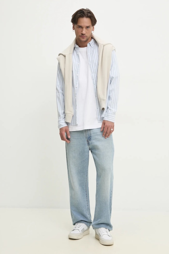 Hollister Co. koszula KI325.5116.214 niebieski SS25