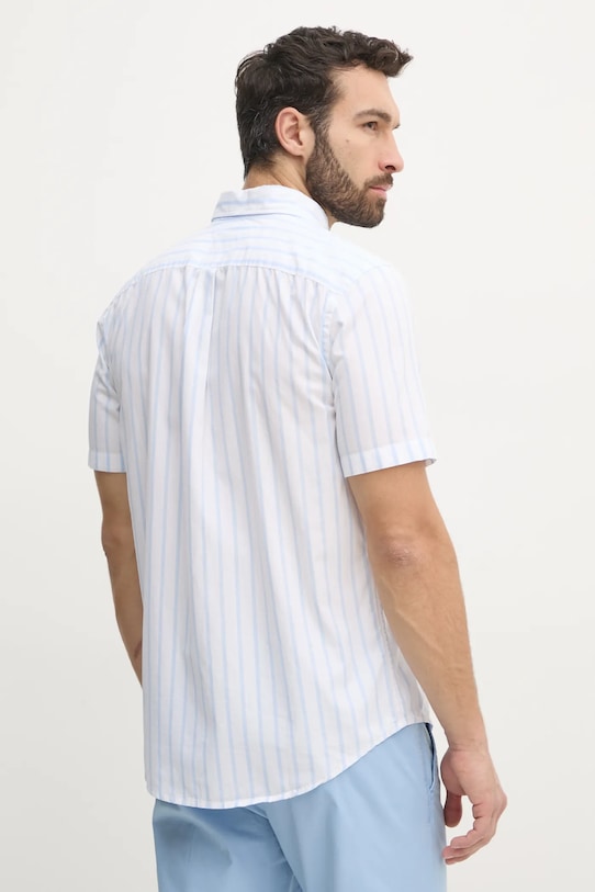 Odzież Tommy Hilfiger koszula bawełniana MW0MW37551 niebieski