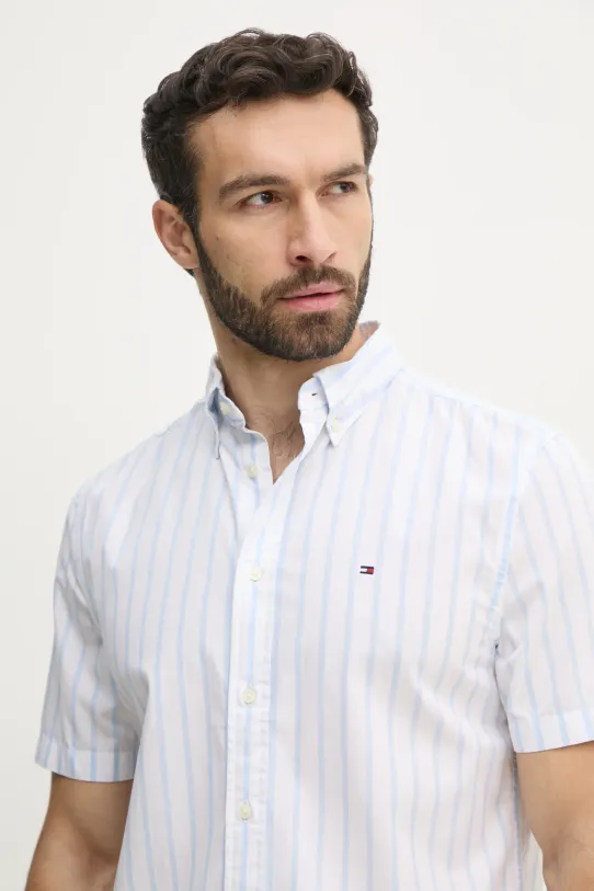 Tommy Hilfiger camicia in cotone blu MW0MW37551