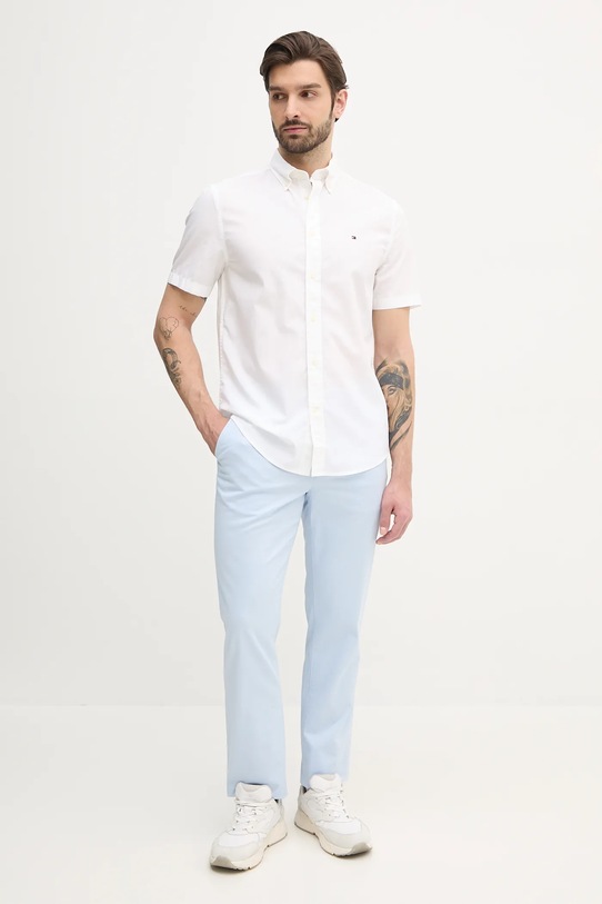 Tommy Hilfiger koszula bawełniana MW0MW37584 biały SS25