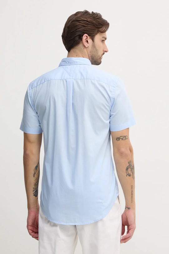 Odzież Tommy Hilfiger koszula bawełniana MW0MW37584 niebieski