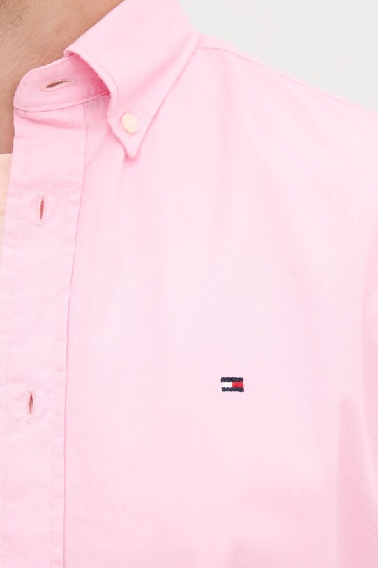 Tommy Hilfiger cămașă din bumbac MW0MW37584 roz
