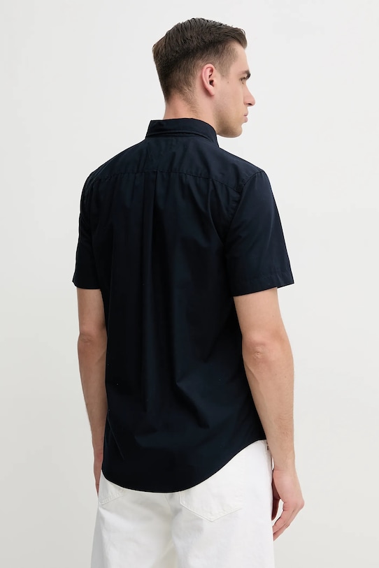 Îmbrăcăminte Tommy Hilfiger cămașă din bumbac MW0MW37584 bleumarin