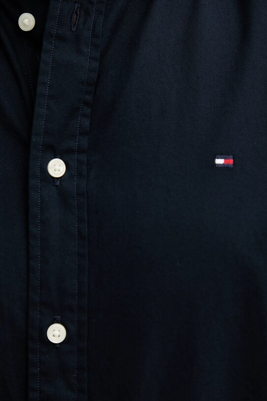 Βαμβακερό πουκάμισο Tommy Hilfiger MW0MW37584 σκούρο μπλε