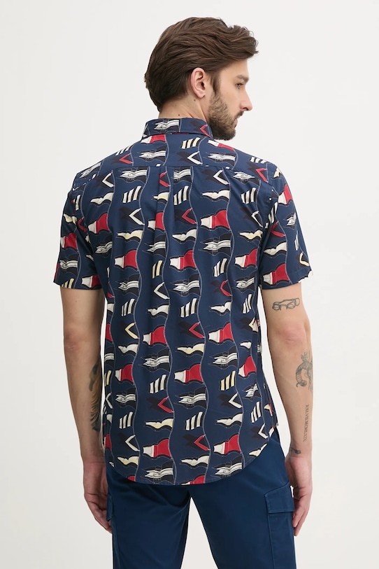 Îmbrăcăminte Tommy Hilfiger camasa din bumbac MW0MW38592 bleumarin