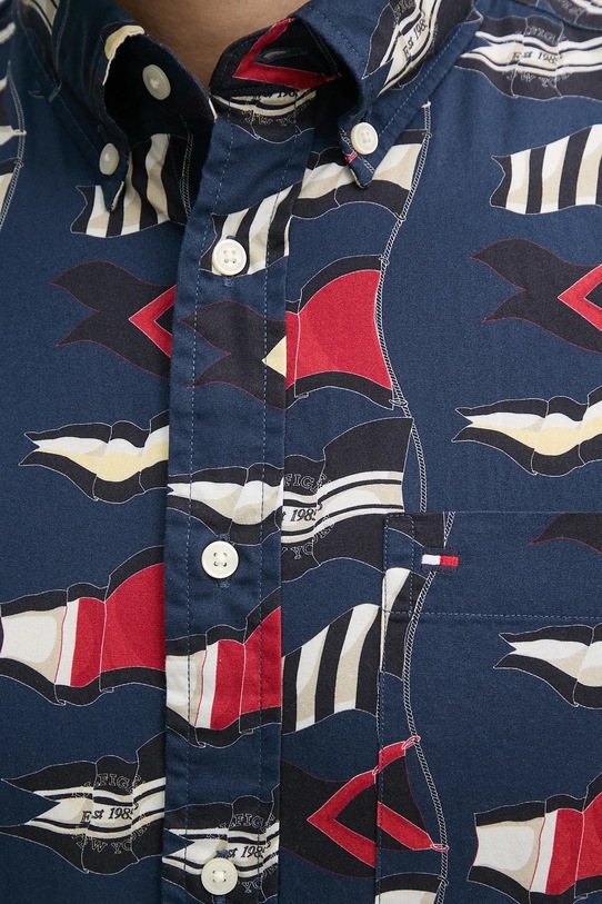 Tommy Hilfiger camasa din bumbac MW0MW38592 bleumarin