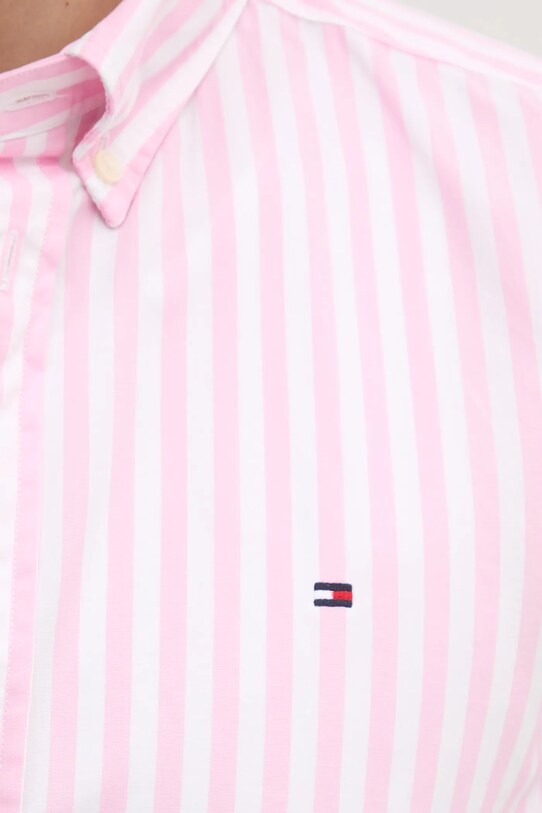Tommy Hilfiger cămașă din bumbac MW0MW39159 roz