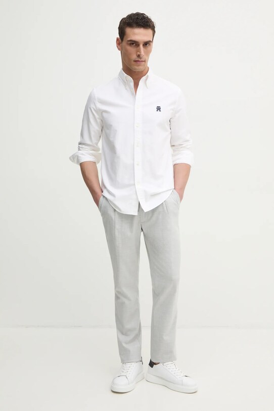 Tommy Hilfiger camasa MW0MW39235 alb SS25