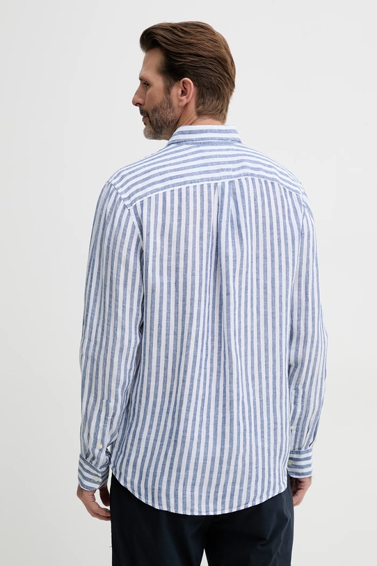 Одяг Сорочка з льону Tommy Hilfiger MW0MW38581 блакитний