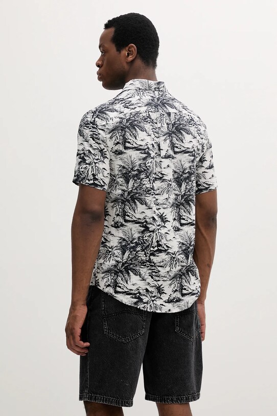 Ρούχα Πουκάμισο από λινό Tommy Hilfiger MW0MW38587 σκούρο μπλε