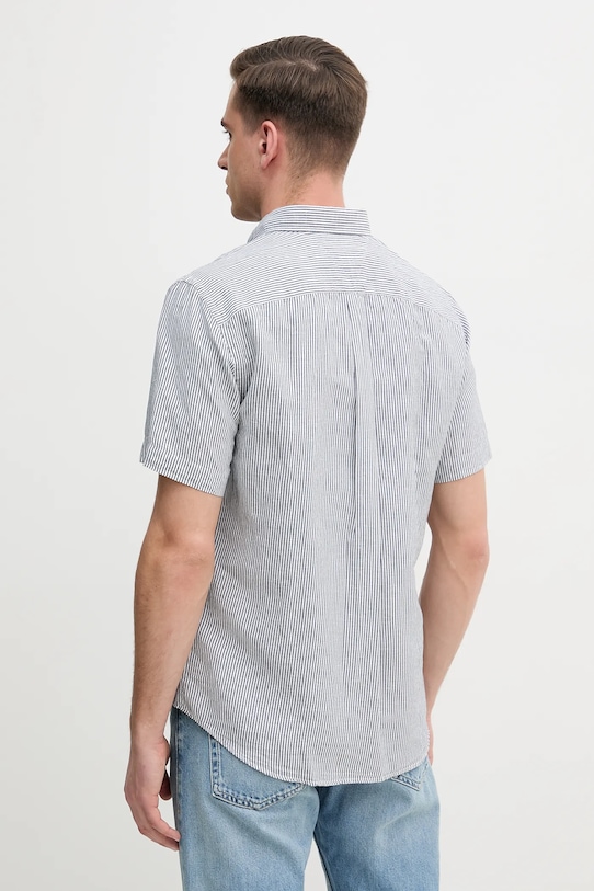 Oblečenie Košeľa s prímesou ľanu Tommy Hilfiger MW0MW39155 modrá