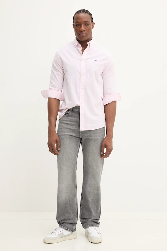 Рубашка Tommy Jeans DM0DM20875 розовый SS25