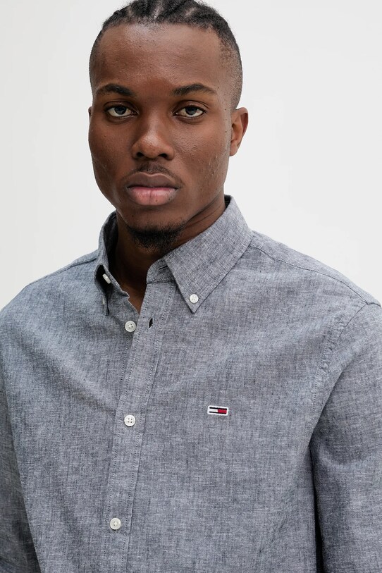 Tommy Jeans camasa gri DM0DM20875