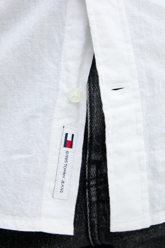 Tommy Jeans lenvászon ing DM0DM20876 fehér